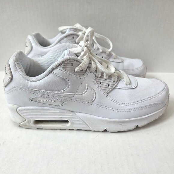 Nike Shoes Youth 6.5 GS Triple White Sneakers CD6864 Womens 8 - Picture 5 of 12